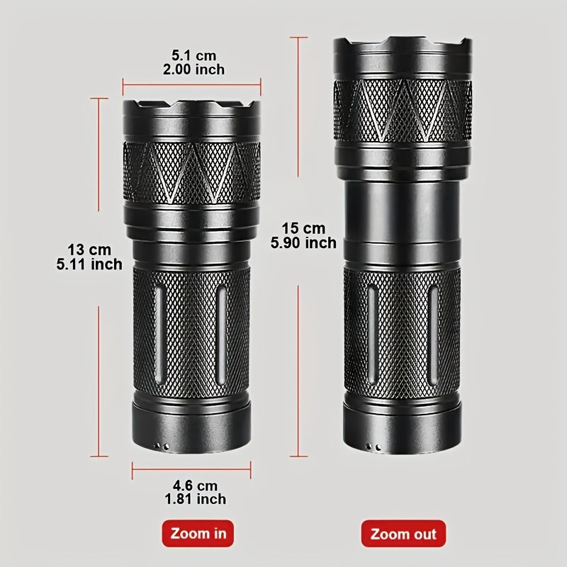 Rechargeable Super Bright Flashlight Suitable for Home Security Emergency Camping Power Outage Use Outdoor Handheld Lighting With Battery Not Waterproof