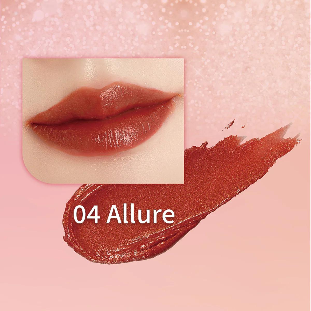 Millefée 仙女红唇膏 – 化妆唇膏，闪耀镀金银粉粉色微光唇膏，保湿亮泽唇膏，轻薄不油腻持久唇妆，哑光唇膏，彩色唇膏，唇膏礼物，持久唇膏
