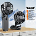 6000mAh Portable Handheld Fan, 180° Foldable 5 Speed Adjustable, 6-22H Working Time, USB Rechargeable Mini Desktop Fan, Foldable Personal Cooling Fan for Travel Summer Outdoor Home Office