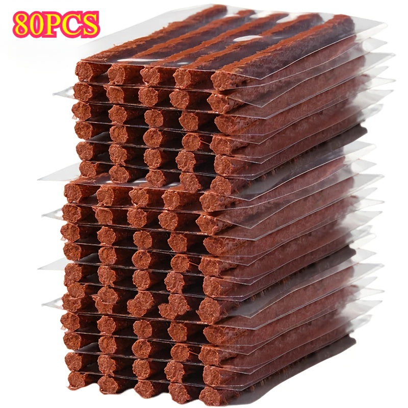 Tire Repair Strips, Automotive Tire Repair Tools, Motorcycle Tubeless Tire Puncture Plug Sealant Strip Repair Kit, Auto Vacuum Tire Repair Rubber String