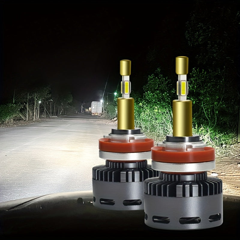 2PCS 1:1 OEM Optical Performance LED Car Headlight Bulbs, 110W High Brightness LED Bulbs, Hotspot Separation Technology, No Dead Light, H7/H1/H4/9005/HB3/9006/HB4/H11/H8/H9/H16