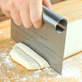 Stainless Steel Dough Scraper, Baking Tool, Pastry & Dough Cutter, Kitchen Accessories