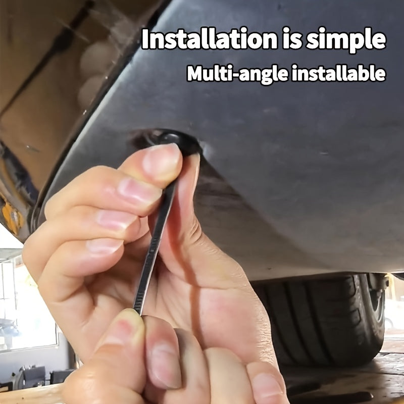 20PCS/110PCS Durable Self-Locking Nylon Cable Ties with Black Plastic Zipper Head - High Strength UV Resistant Fastener, Multi-Purpose Organizer for Auto Repair, Home, and Outdoor Use