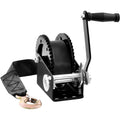 VEVOR Hand Winch, 1200/1600/2000/3500 lbs Pulling Capacity, Boat Trailer Winch with 23 ft Polyester Strap and Two-Way Ratchet, for Trailer, Boat or ATV Towing
