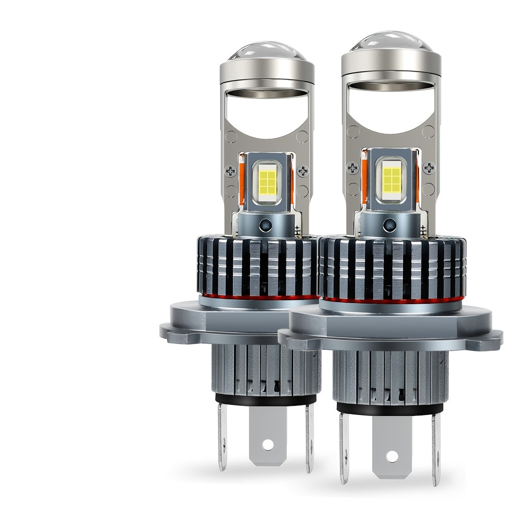 Pair of H7 H4 LED Headlights Small Lens CAN Bus Spotlight Projector Lens CAN Bus Car Fog Light 6000K