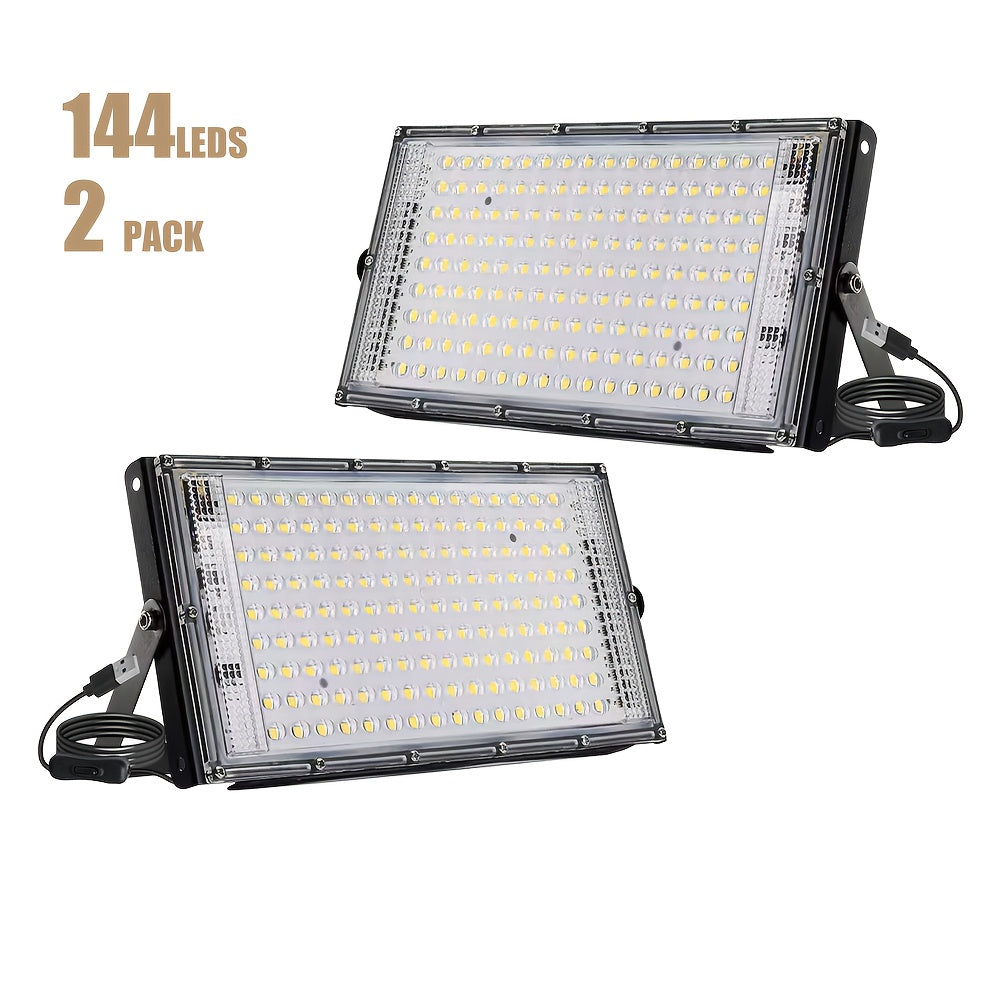 5V USB LED Light with 50/96/144 LED Beads, 6000K Pure White Light, USB Plug Easy Connection, 59.06 Inch Power Cord with On/Off Switch, Ideal for Garage Warehouse Indoor Construction Site Lighting