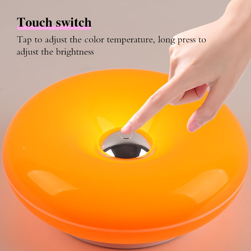 Wall-Mounted LED Night Light, Can Be Used as Table/Wall Dual Purpose, USB Charging, 3-Color Temperature Stepless Dimming, Suitable for Living Room, Wall, Study, Bedroom, Hallway and Other Decorative Ambient Lighting.