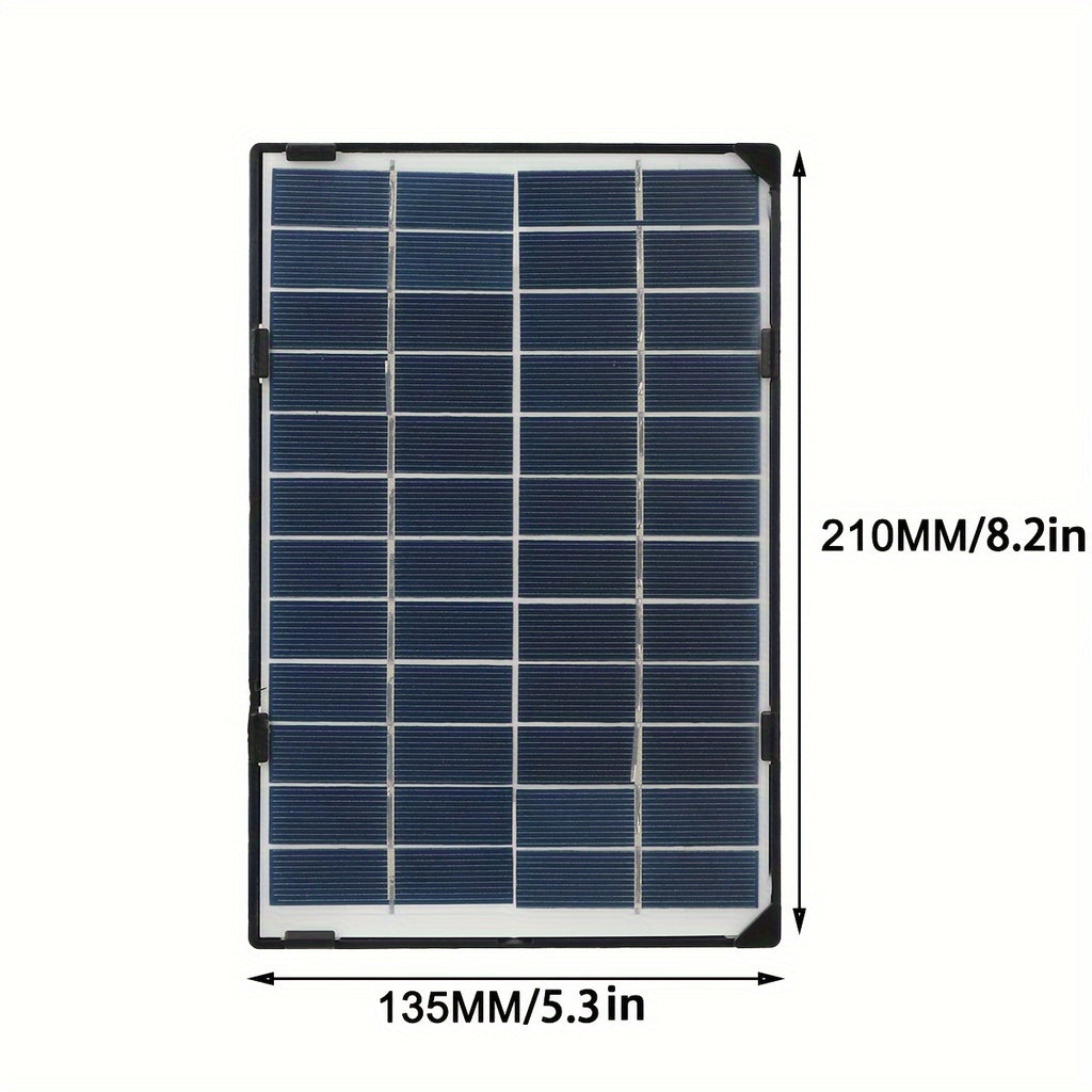 35W 12V 多晶太阳能电池板 3米线DC 接口 适用灯 监控摄像头