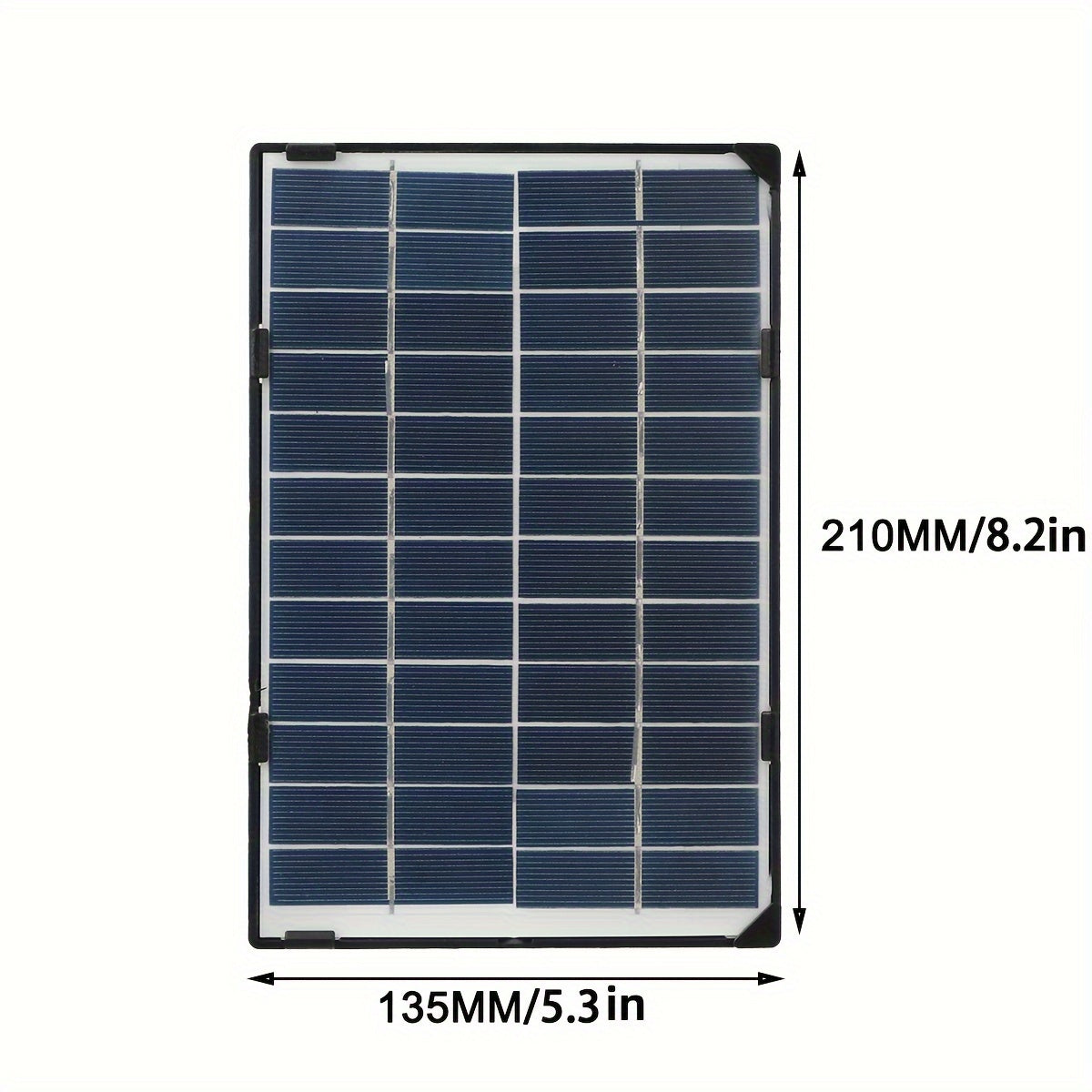 35W 12V 多晶太阳能电池板 3米线DC 接口 适用灯 监控摄像头