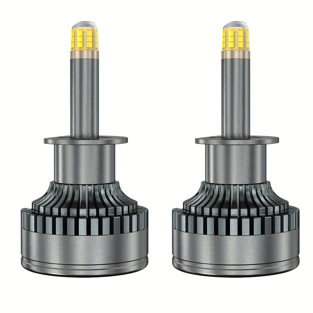 2Pcs H7 LED 360 H1 HB3 HB4 LED H11 H8 9006 9005 Car Headlight Bulbs, 12V 3D Chips, Low Beam, High/Low Beam, Day/Night Vision, Suitable for Most Cars, Trucks, SUVs, Motorcycles, Lighting Accessories, No Battery Needed
