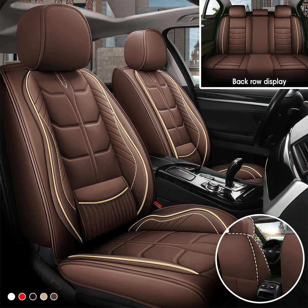 Full Coverage Car Seat Covers, Seat Covers for Sedan, SUV, Pickup Truck, Auto Seat Covers, Car Seat Cushions, 5-Seat Multi-Color Options Seat Covers