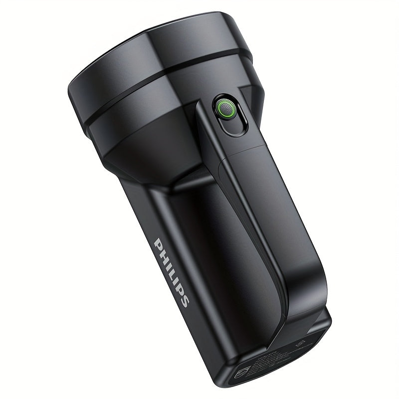 Philips rechargeable battery flashlight, ultra-long battery life, high capacity, portable spotlight, suitable for outdoor and emergency lighting