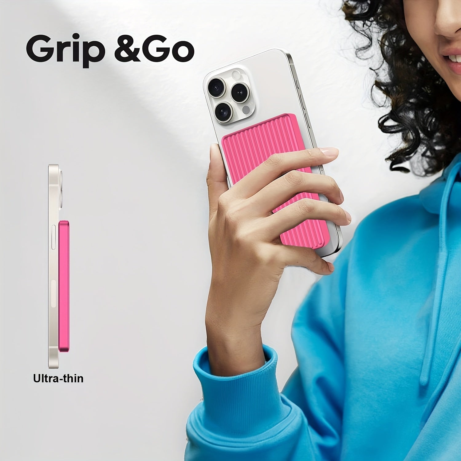 Magnetic Power Bank with a Capacity of 5000 Mah, Featuring Wireless Portability And 20W USB-C Fast Charging, Compatible with Iphone 15/14/13/12 Series