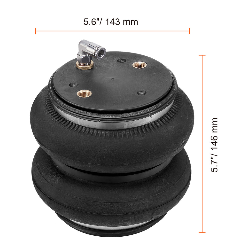 VEVOR Air Bag Suspension Kit, Air Spring Suspension Bag Kit, 5000 Lbs Load Capacity, 5 to 100 PSI