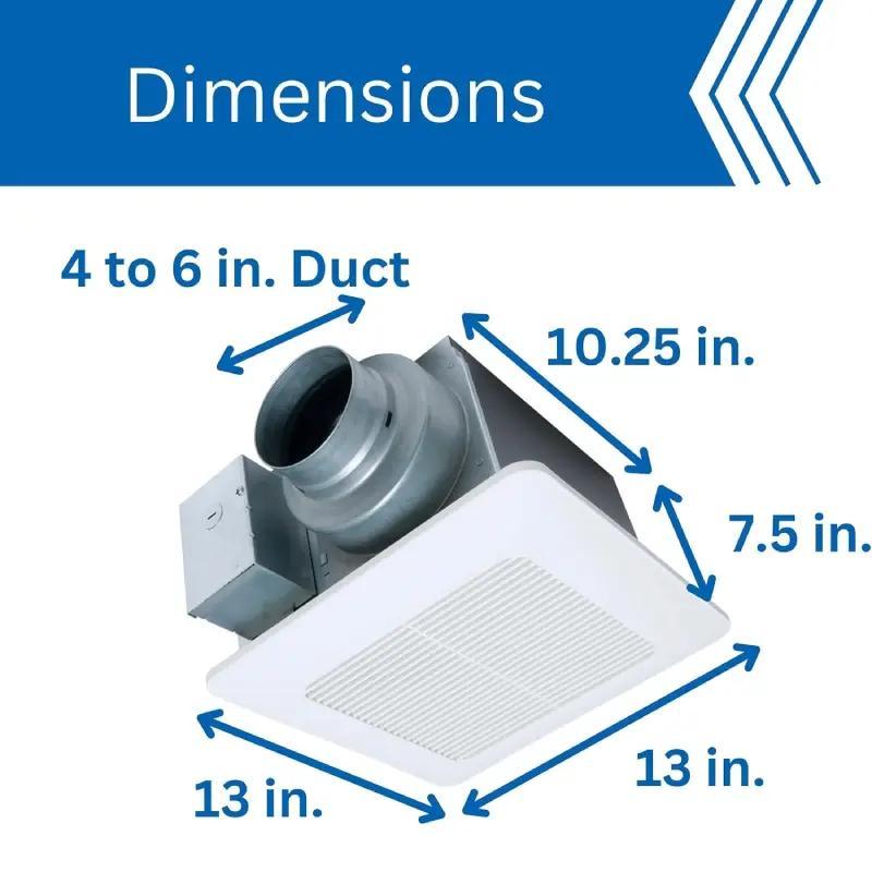 Panasonic FV-0511VQ1 Silent DC Ceiling Mounted Ventilation Exhaust Fan