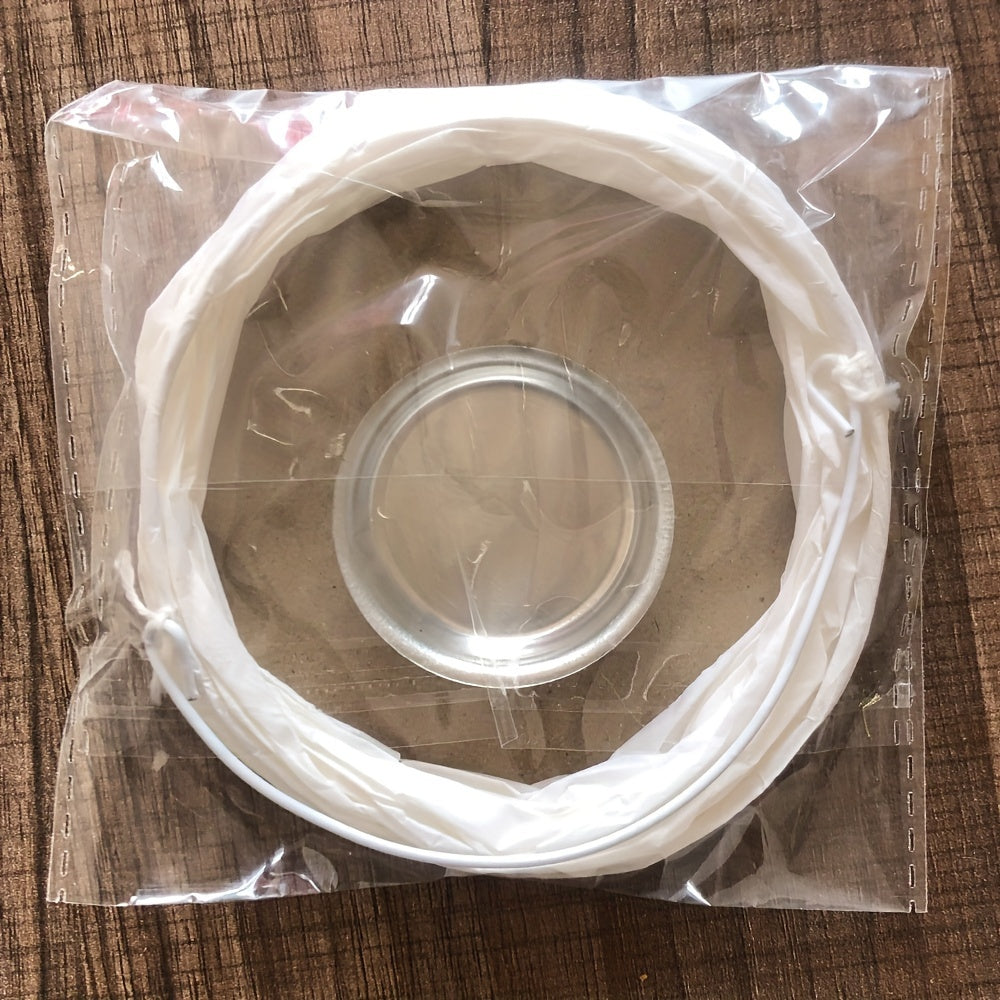 1 white paper foldable tube light (non-waterproof), with handle and tea light metal cup, suitable for tabletop decoration for weddings, parties and holiday decorations
