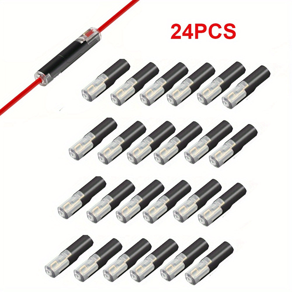 Black Terminal, 1-Pin 2-Pin Plugable Universal Quick Splice Connector