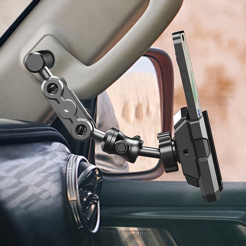 New Off-Road Vehicle Phone Holder, Universal Off-Road A-Pillar Handlebar Armrest Phone Holder, Truck A-Pillar Phone Holder, Car Aluminum Alloy Support Rod Phone Mount