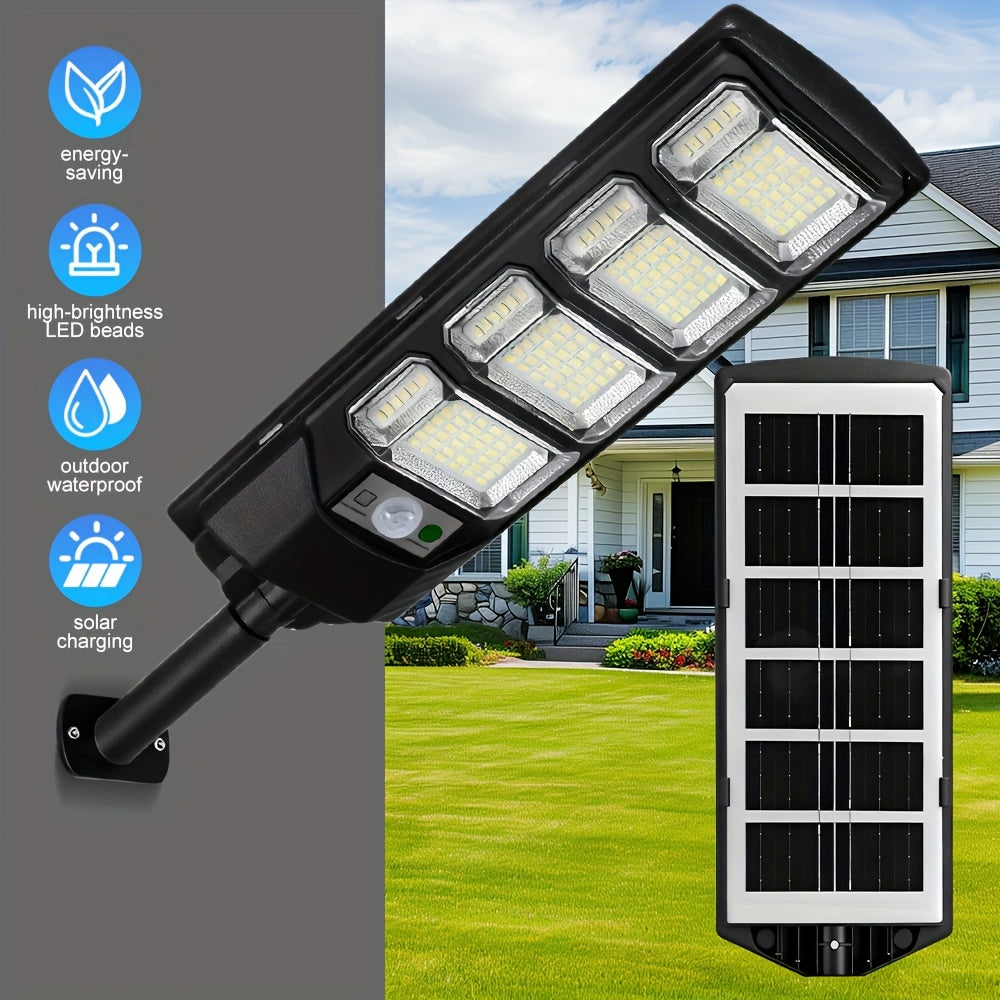 1/2/3/4/6 Pack 504 LED Solar Street Light, Ultra-Bright Outdoor, 6500K Daylight White, Dusk-to-Dawn Sensor Energy Saving Light, Perfect for Home Decoration, Courtyard, Garage, Foyer, Pathway, Adjustable Bracket, Easy Installation