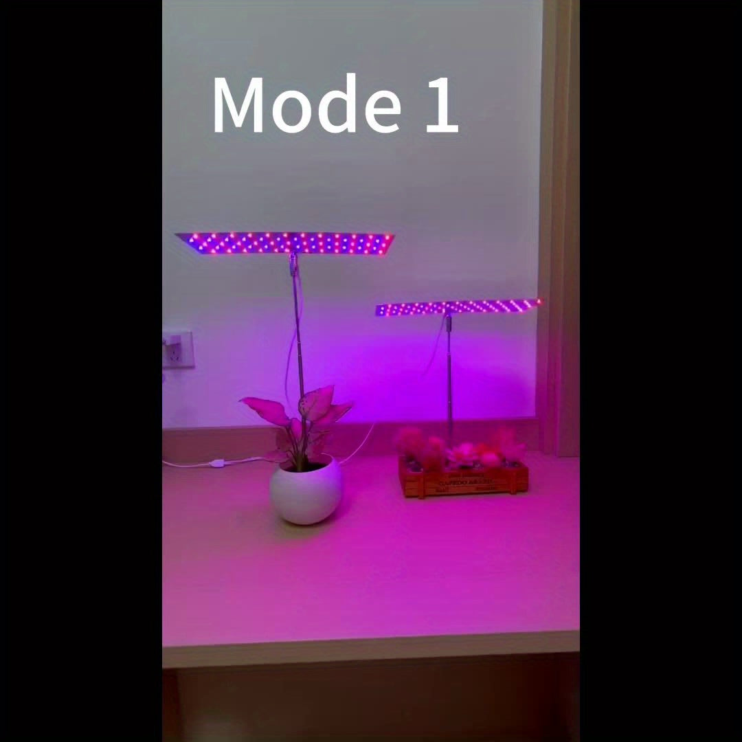 一颗全光谱植物生长灯，可切换三种照明模式，可设定循环开启和关闭4/8/12/18小时，亮度可调，高度可透过伸缩杆调整，非常适合室内植物种植
