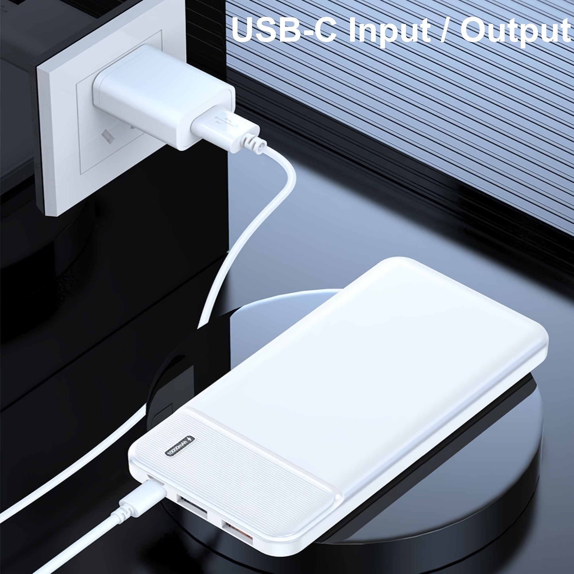 Power Bank 10000mAh Portable Charger USB-C In/Out, PD 22.5W Battery Pack Back Up Phone Charger, Camping Outdoor Power Supply With 3 Outputs 2 Inputs. Gifts Choice For Men Women