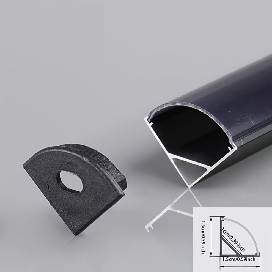 1/2-pack UV purple light tube, 48-LED UV black light, triangular USB black light, double-sided tape on the back for easy installation, suitable for holiday parties, fluorescent posters, stage lighting