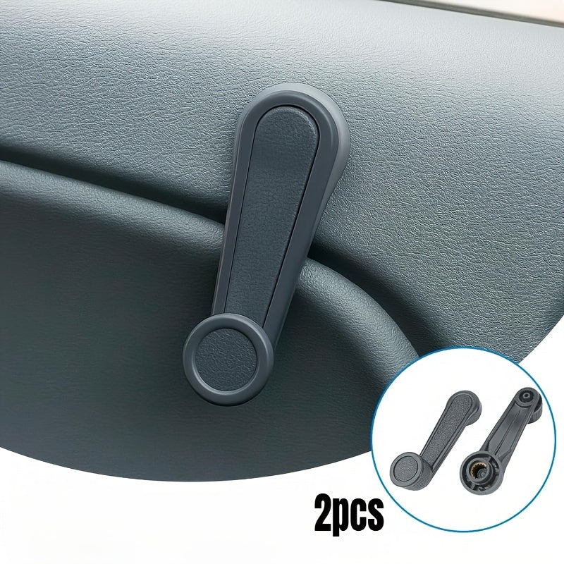 2pcs Car Window Winder Handle, Manual Window Crank with Bushing and Spring, Universal Car Interior Accessory Replacement