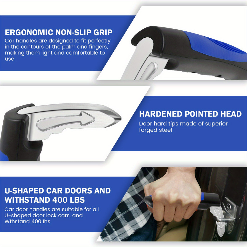 2/4-Pack Car Door Assist Handle – 2-in-1 Multifunctional Vehicle Support Grip, Window Breaker, Portable Car Grab Handle for Seniors & Vehicle Emergency Tool
