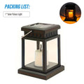 Solar Outdoor Table Lamp, LED Flickering Flameless Candle Effect, Garden Hanging Decorative Light, Perfect for Dining Table, Courtyard, Lawn and Outdoor Party Decoration
