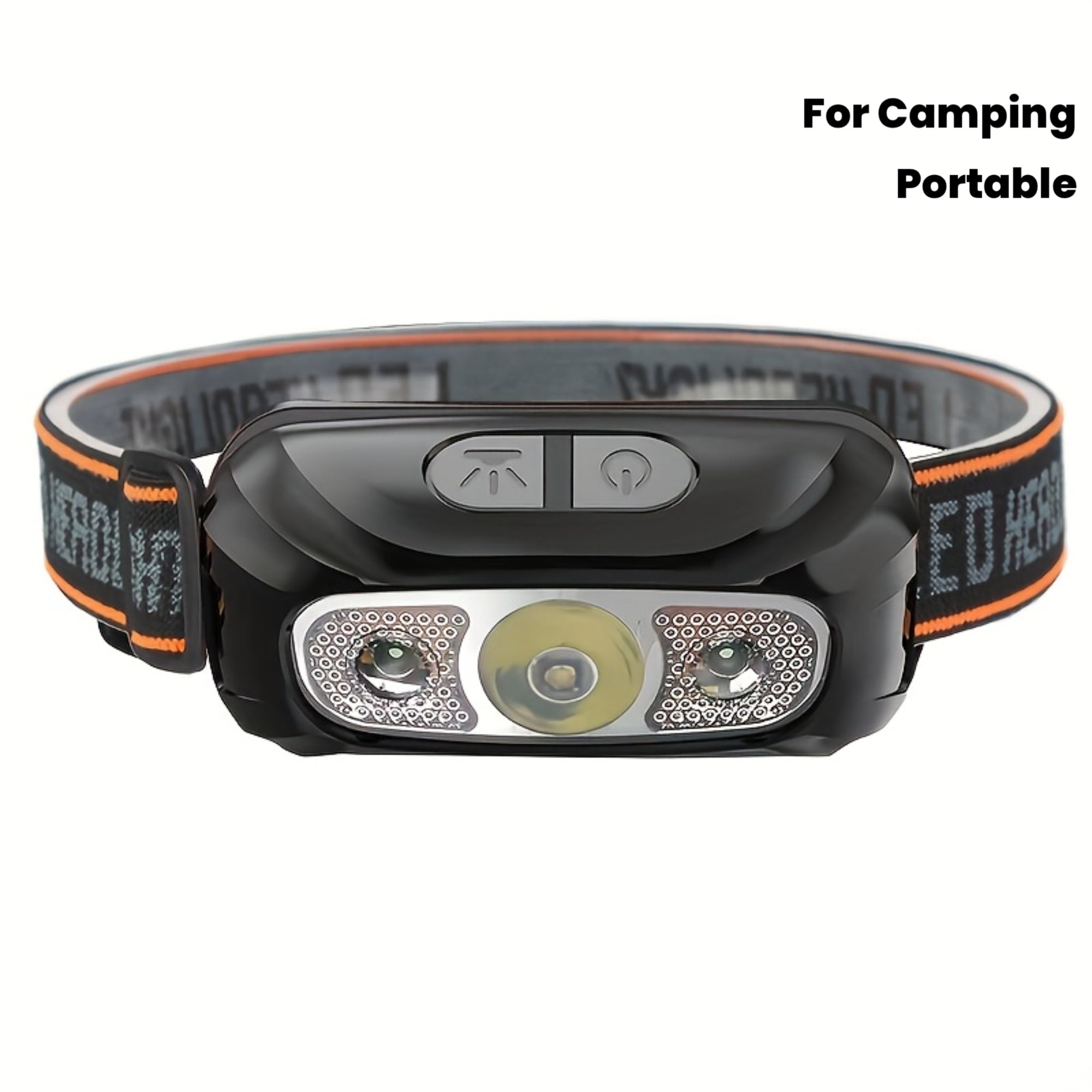1PC Super Bright Headlamp LED Induction High Power Headlamp IP44 Protection Grade Mini USB Rechargeable Headlamp Portable Camping Searchlight