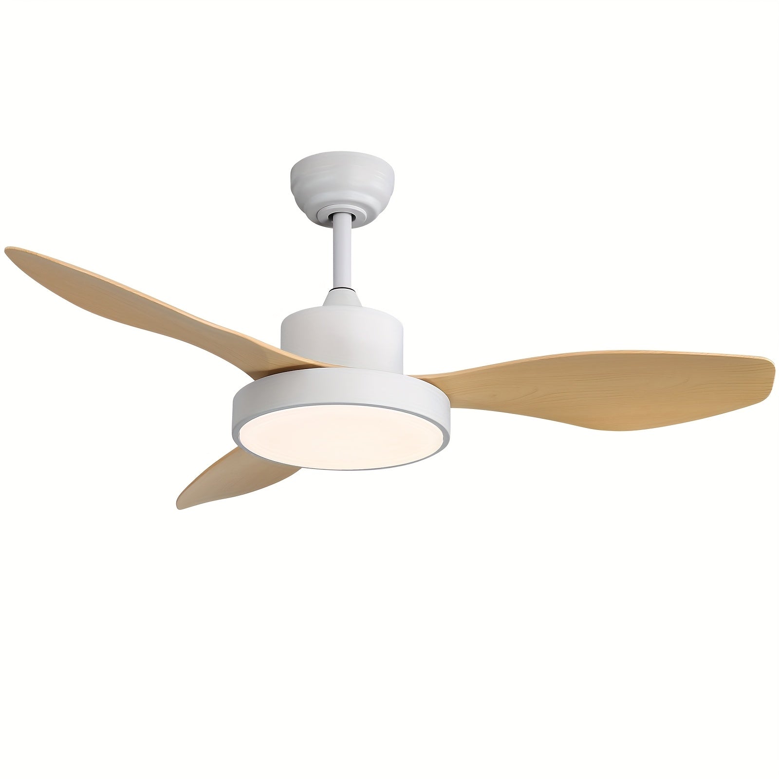 Sofucor 1pc New Arrival 47 Inch Ceiling Fan with Light and Remote, 3 ABS Blades, Low Profile Ceiling Fan, Silent DC Motor, 3 Color Options, Ideal for Bedroom, Living Room, Indoor, Outdoor, Farmhouse, Patio