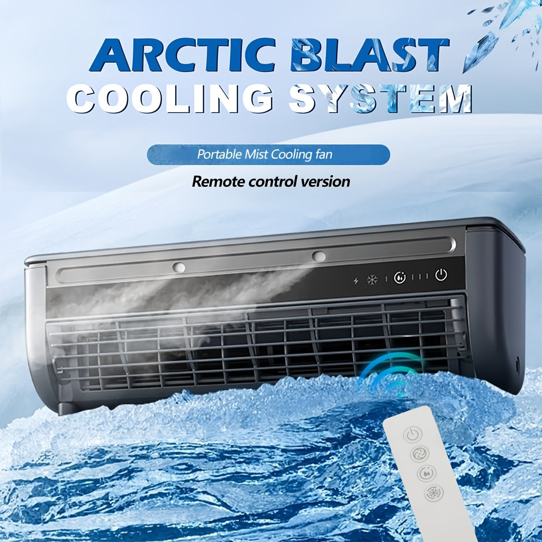 Superconducting Ice Mist Air Conditioning Fan with Remote Control, Multiple Modes