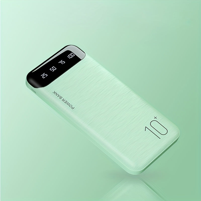 High-Capacity Outdoor Emergency Power Bank with 10000/20000Mah. Features Dual USB Outputs, Type-C And Micro Input Ports, an LED Digital Battery Indicator, And a Safe, Stable Polymer Lithium Battery, Making It Ideal for Charging Mobile Phones
