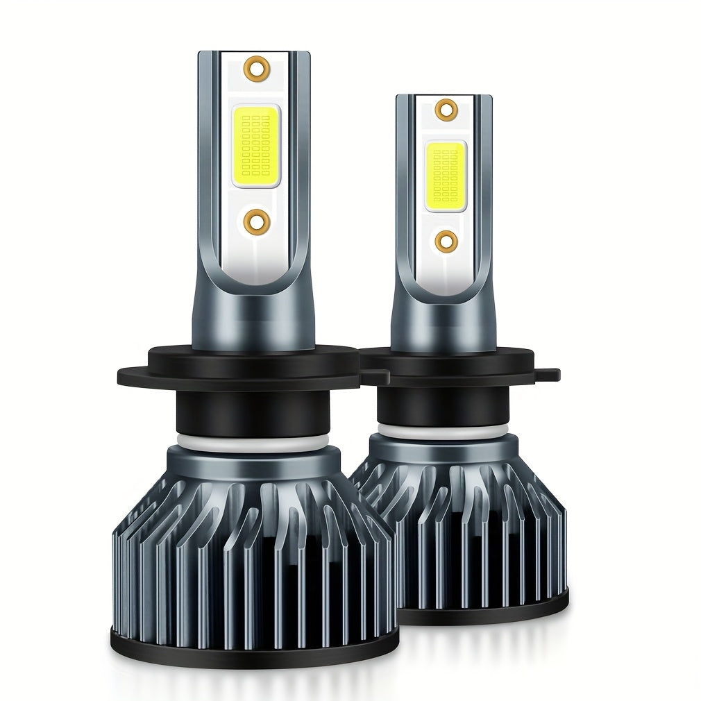 2-Pack H7 LED Car Light H1 H4 H7 H8/H9/H11 Super Bright Car LED Headlight High/Low Beam LED Front Light Fog Light 12V