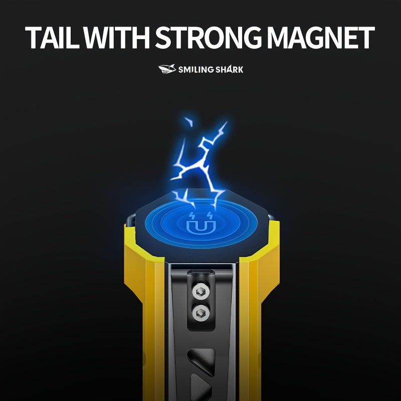 1 SMILINGSHARK GZ5106 Ultra-Bright LED Flashlight, Multi-Functional Rechargeable Work Light, 7 Lighting Settings, Ideal for Night Tasks, Camping, Daily Use & Emergencies