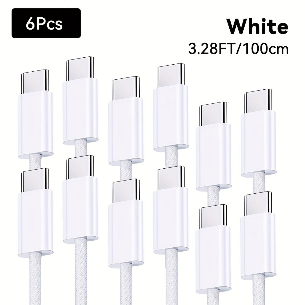 KAXOE 60W Fast Charging Cable Data Cable, Type-C USB To C PD Fast Charging Data Cable For IPhone 15 16 Series, For Samsung L Series Fast Charging Phone Tablet Length Data Cable