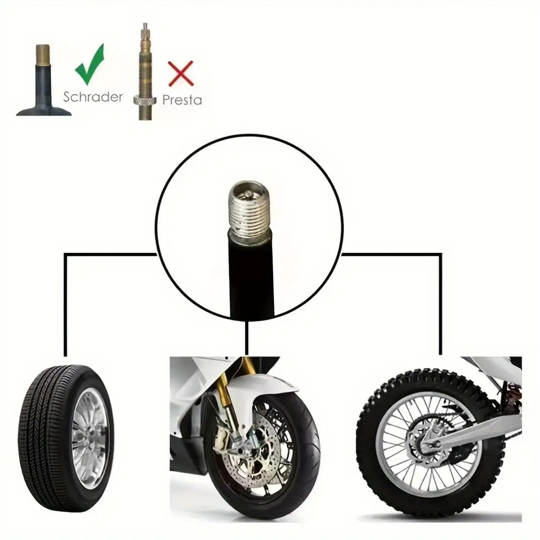 10pc Knurled Aluminum Tire Valve Caps, Universal Fit for Cars, Trucks, Motorcycles & Bicycles, Durable Auto Tire Accessories