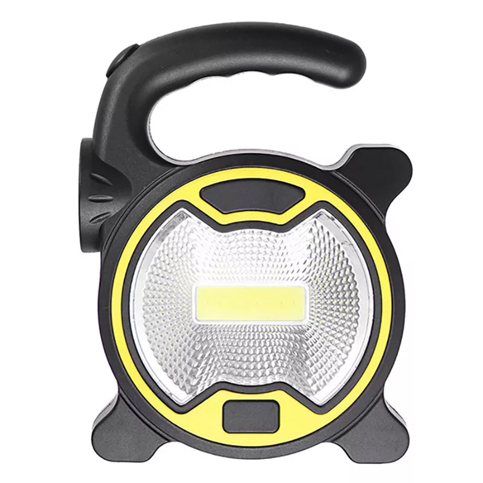 1 LED COB Flashlight Lantern, AA Battery Powered Floodlight + Side Flashlight, Mini Portable COB Light Work Light (Batteries Not Included)