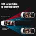 2-Piece / 1-Set 360° HD Round Car Rearview Mirror, Adjustable Blind Spot Mirror, Enhances Child Safety in Vehicle
