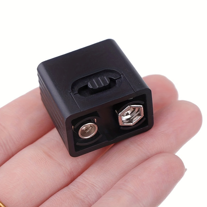 9V Flashlight, 9V Mini LED Keychain Light, 6F22 Battery, High-Power COB Light Flashlight