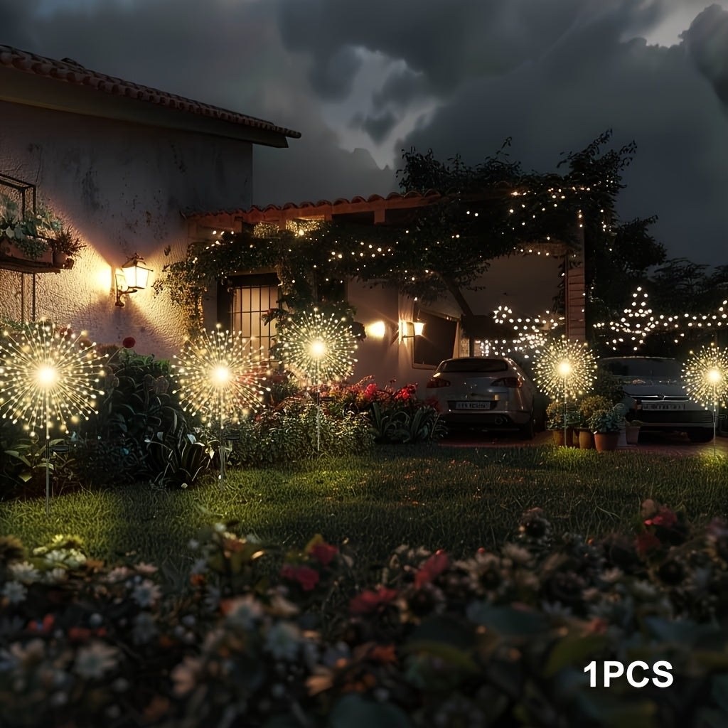 IRILUCN太阳能装饰烟熏灯蒲公英灯，适用于户外花园草坪、路边、花盆及露营地。常用于圣诞节、万圣节、元旦等节日装饰灯饰，专为户外设计