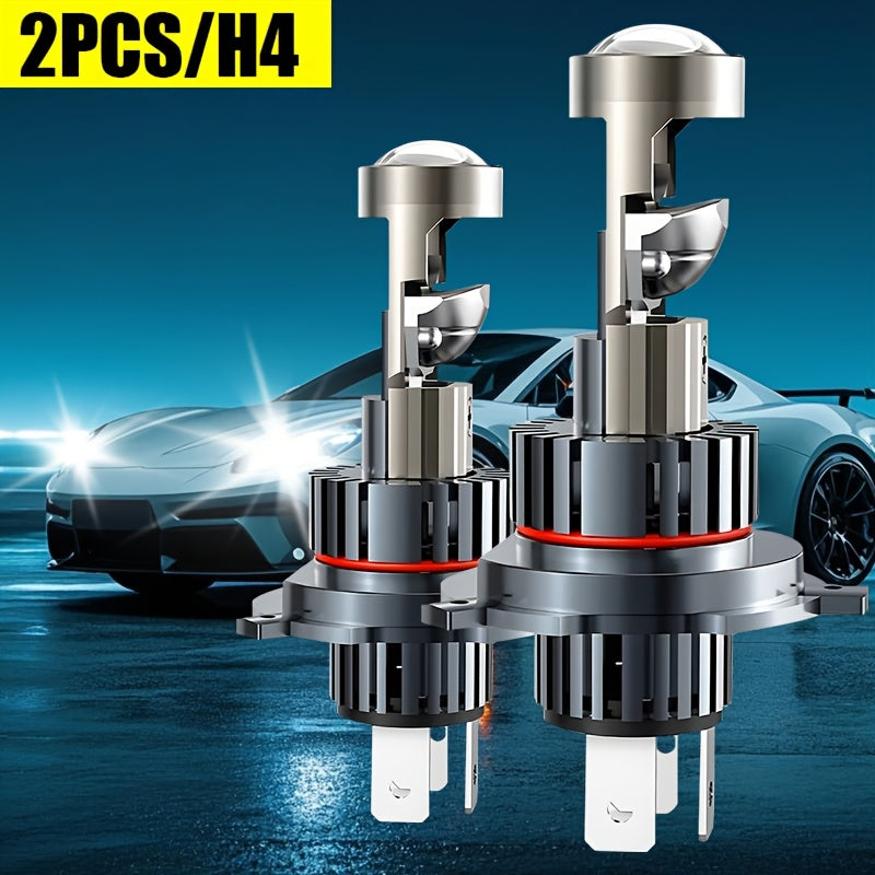 2-Pack H7-QK079 Model 9003 LED Headlight Bulbs, Compatible with 9005, 9006, H1, H11 Models, Emits 6500K White Light, 7535 CSP Chip, Brightness Up to 950%, Equipped with CANBUS Technology, Easy Installation, Suitable for High