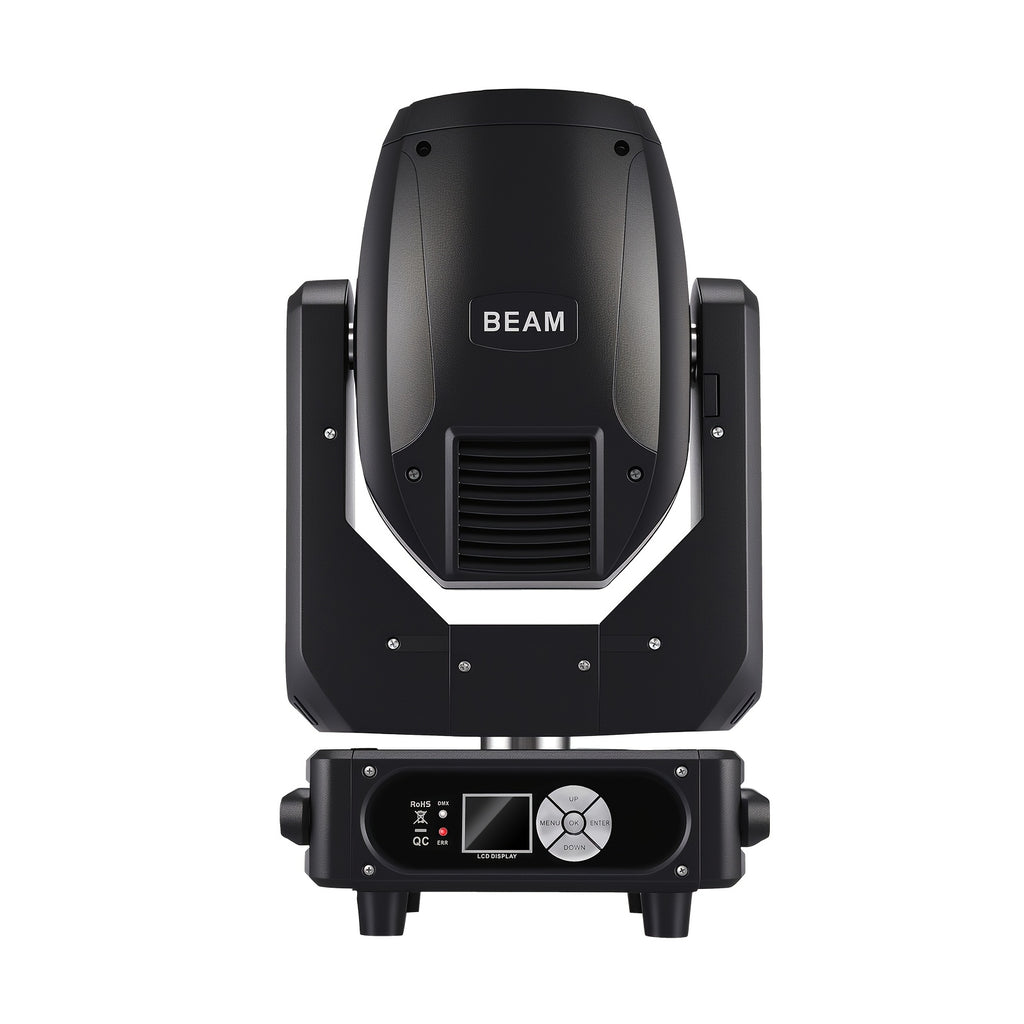 350W beam light, DJ stage light, black moving head light, moving head light, spotlight, stage light - DMX512 control, with 15 colors and 13 gobo patterns, voice/sound activation, aluminum alloy housing
