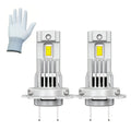 2-Pack H7 LED CANBUS Headlights 1:1 Mini Size with Cooling Fan Car Front Headlights 48000 Lumens Super Bright Wireless Turbo Fog Light Bulbs 6000K Car Light 12V
