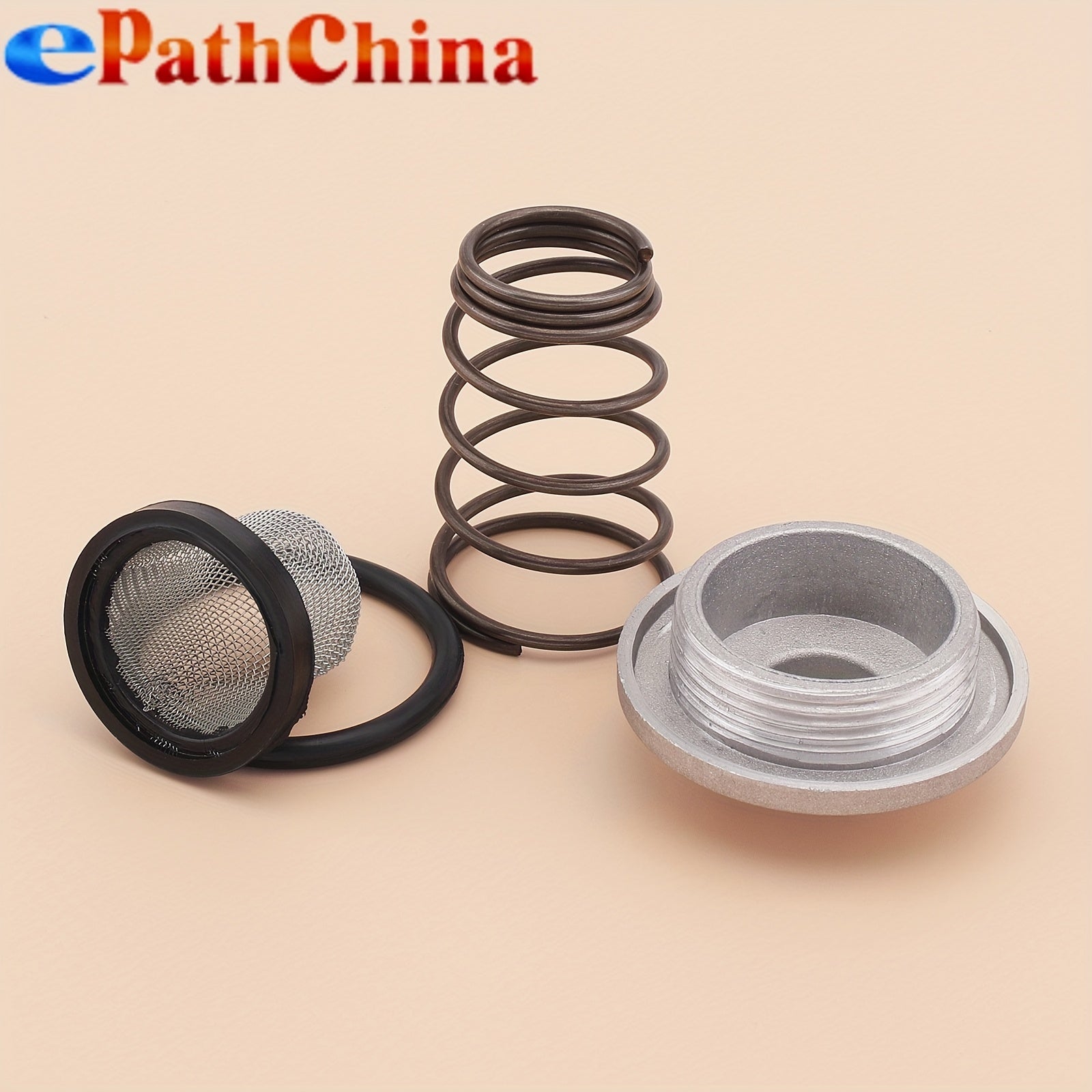 GY6 50cc 125cc 150cc Oil Drain Plug for QMB139 157QMJ Engine / Scooter – Complete Set with O-Ring, Spring, Oil Filter & Aluminum Oil Pan Screw Kit