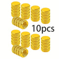 10pc Knurled Aluminum Tire Valve Caps, Universal Fit for Cars, Trucks, Motorcycles & Bicycles, Durable Auto Tire Accessories
