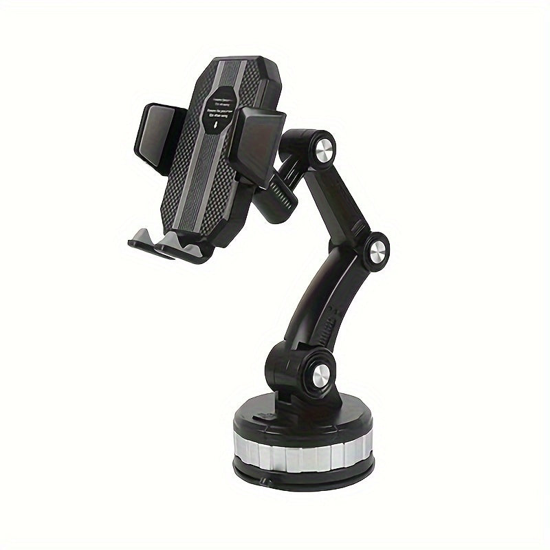 Flexible Arm for Easy Navigation & Hands-Free Phone Operation – Universal Car Phone Mount – Sturdy Suction Cup Base for Dashboard