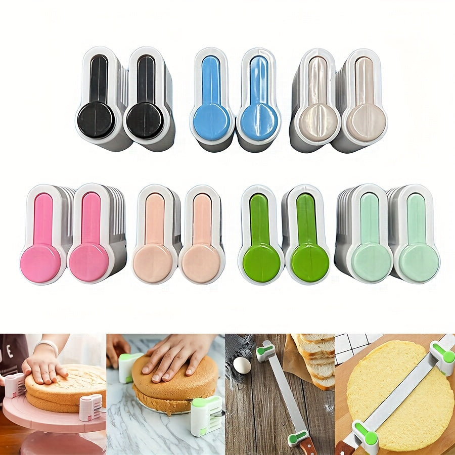 2 Pieces 5-Layer Bread Slicer & Cake Cutter – Creative Kitchen Tool, Baking Tool for Even Slicing of Bread Dough, Pastry, Desserts – 2.09 x 1.81 Inches – For Restaurant / Food Truck / Bakery – Non-Food Contact Cake Cutting Tool