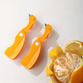 2, Orange Peeler – Plastic Orange Peeler, Simple Lemon Peeler, Grapefruit Peeler, Creative Cutter, Orange Peeler with Foldable Handle, Fruit Peeler, Vegetable & Fruit Tool, Kitchen Utensil