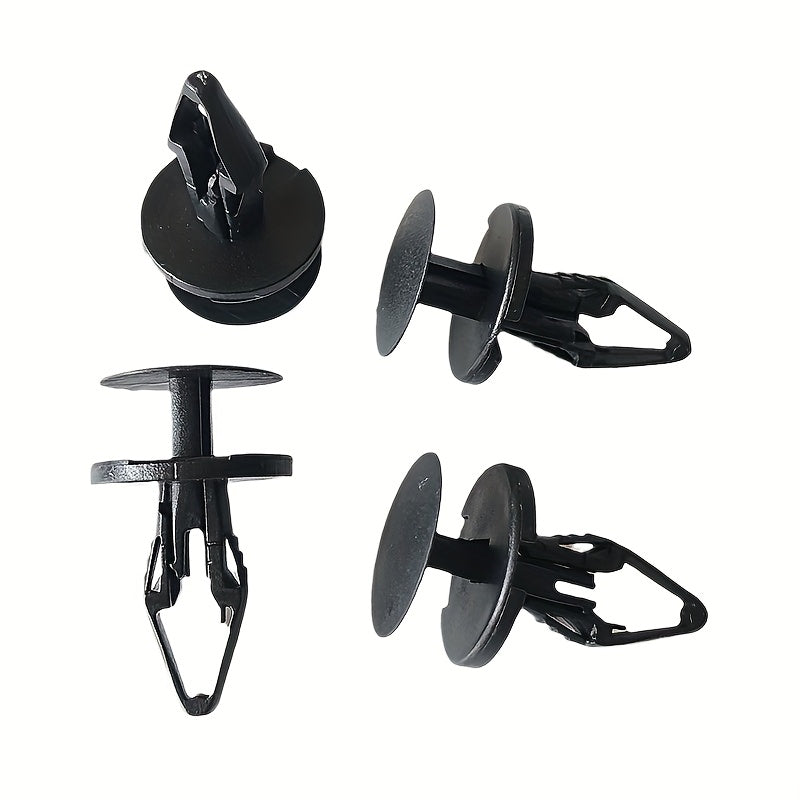 50-Piece Push-Type Fender Retainer Clips – Durable Plastic Fasteners for Ford, Buick & More – Secure Rivet Fixing Solution for Vehicle Assembly | Push Rivet Design | Black Fasteners, Automotive Hardware